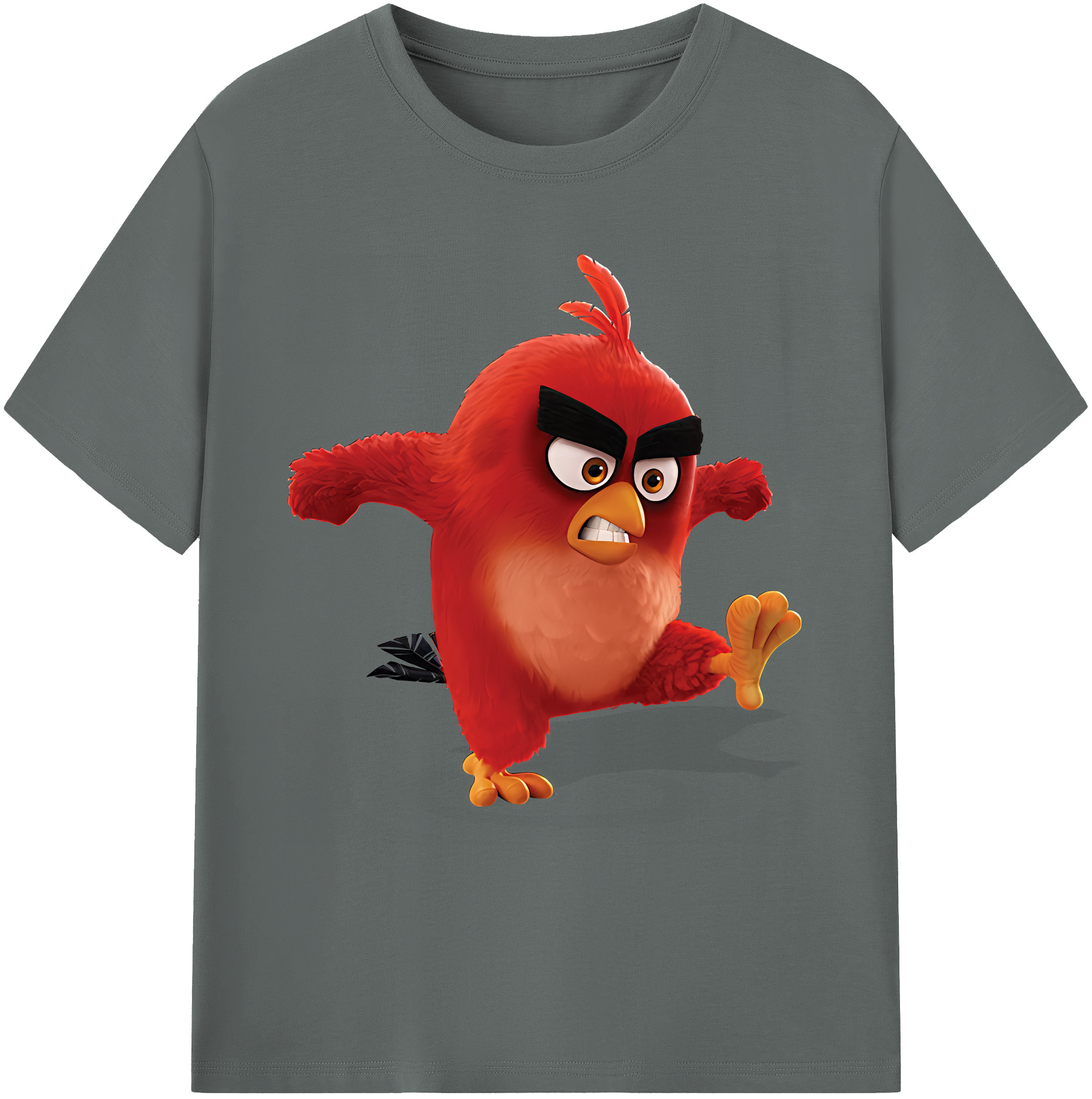 （画像用） Angry Birds アングリーバード 綿100％ メンズ半袖Tシャツ｜肌触りやわらか＆通気性